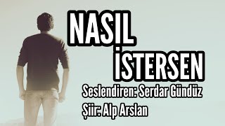 NASIL İSTERSEN  Seslendiren Serdar Gündüz  Şiir Alp Arslan [upl. by Nonnaehr]