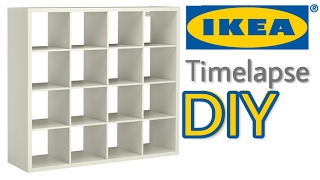 IKEA Timelapse How To Assemble Kallax Shelf [upl. by Arretal]