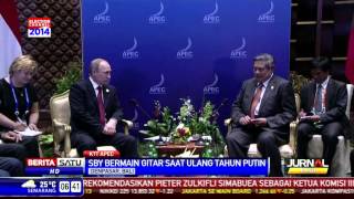 Presiden SBY Main Gitar di Ultah Vladimir Putin [upl. by Doykos]