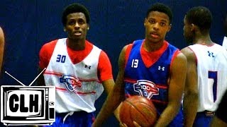 Dennis Smith Jr vs Antonio Blakeney at NBPA Top 100 Camp [upl. by Soule644]