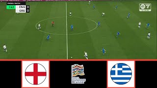 ENGLAND VS GREECE  UEFA NATIONS LEAGUE 20242025  FOOTBALL LIFE 2024 [upl. by Annyl]