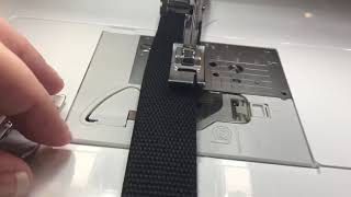 Brother Sewing Machine bilevel foot  left and right feet  for perfect edge stitching [upl. by Gula232]