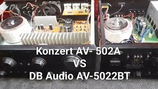 KONZERT AV502A vs DB Audio 5022BT sino ang malakas sa dalawang amplifier tutorial amplifier [upl. by Irved]