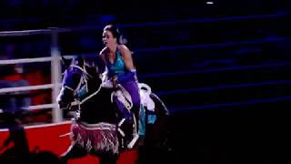 Madison MacDonald Trick Riding and Tomas Garcilazo San Antonio Rodeo 2019 [upl. by Leiria968]