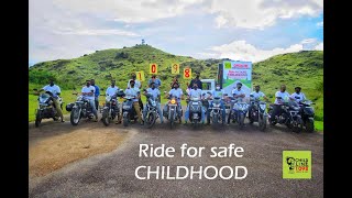 Ride For Safe Childhood  CHILDLINE India Foundation [upl. by Pacorro]