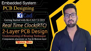 How to Design 2Layer PCB easily with KiCad  2Layer PCB Design on KiCAD  RTC PCB Layout Design [upl. by Ranzini]