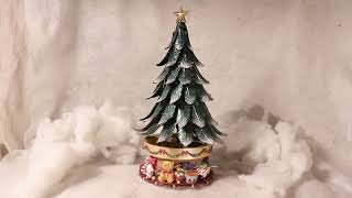 Partylite 2003 Music Box Rotating Christmas Tree Tea Candle Holder [upl. by Liauqram]