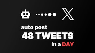 Automate Twitter Post  Publish 48 Post to X with Schedule by RapidoConnect [upl. by Mazonson952]