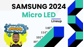 Samsung MicroLED 2024 TV Lineup  CES 2024 First Look [upl. by Anilegnave174]