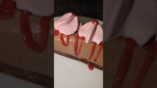 Chocolate mousse with raspberry whipped cream 😋🔥shortvideo sweet chocolatemoussecake [upl. by Weight83]