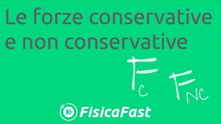 Le forze conservative e non conservative lezione di fisica [upl. by Beattie]