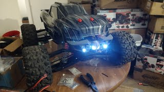 Traxxas Xmaxx Punisher 8s Night Run [upl. by Eemaj]