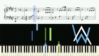 Alan Walker  Faded Piano Version  Piano Tutorial  SHEETS [upl. by Derdlim532]