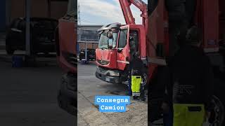 Consegna Camion Renault Midlum 240 ribaltabile con Gru Ferrari [upl. by Stefan]