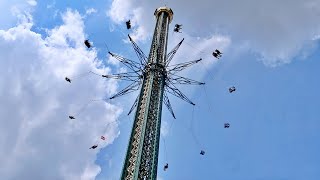 120 Meter Prater Turm Offride Video Wiener Prater 2020 [upl. by Shull]