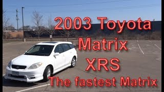 Review 2003 Toyota Matrix XRS manual [upl. by Suki894]