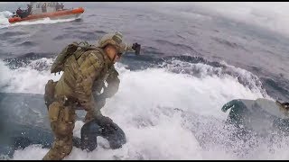 Coast Guard Jumps Submarine Drug Bust Full [upl. by Peh]