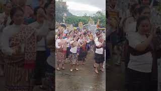 Exploring the Buddhist Lent Festival in Viengxay Laos shorts buddhism [upl. by Jillene771]