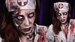 Maquillage Halloween Zombie  Sexy Zombie Nurse [upl. by Ylro]