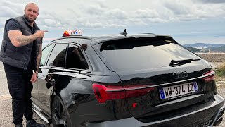 TAXI EN RS6 de 800 CHEVAUX 😱😨 1000€ LA COURSE 💶💰 J’AI VOMI 🤮 [upl. by Aniz]