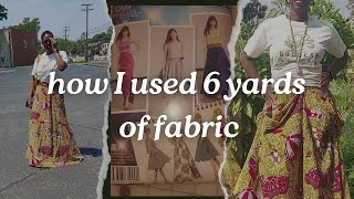 SIMPLICITY 1099 1 SKIRT 6 YARDS OF FABRIC PATTERN REVIEW [upl. by Noyr]