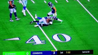 Allen Hurns Leg Injury 01052019 [upl. by Cirtap]