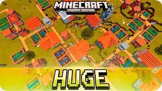 Minecraft PE Seeds  Huge Village Seed and 4 Desert Temples Seed  0160  0150 MCPE [upl. by Enerak]