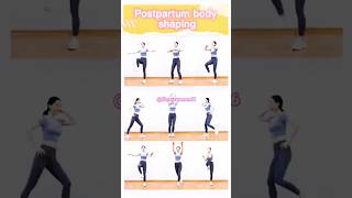 Postpartum body shaping exercises at home postpartum bodyshaping shorts viralshorts [upl. by Carlock687]