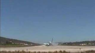 Skiathos airportimpressive landing [upl. by Gunthar]