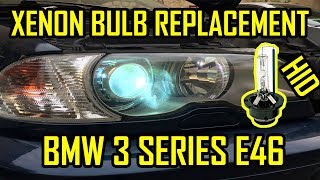 BMW E46 Xenon Bulb HID Replacement [upl. by Berrie452]