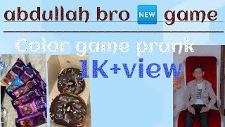 Abdullah Bro🆕 game paper 🗞️ par Jo color Aya osi Kay clothes food 🥶 cold ❄️ drink 🍷 1k view Nice 👍🏻 [upl. by Ennirak70]