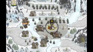 Kingdom Rush  Glacial Heights  Iron Challenge  Walkthrough [upl. by Einrae]