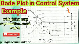 Bode plot example in control system [upl. by Laehcor682]