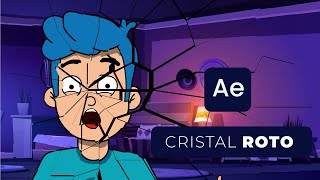 Efecto CRISTAL  VIDRIO ROTO con AFTER EFFECTS  Tutorial Rápido [upl. by Teodoor194]