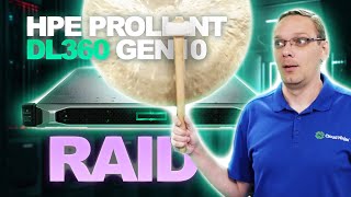 HPE ProLiant DL360 Gen10  RAID Overview  RAID Card Options  Installation  RAID Configuration [upl. by Samala]