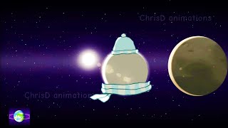 Moon Meets Ganymede After Many Years  ChrisD Planetballs Animation [upl. by Naig986]