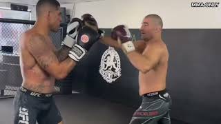 Sean Strickland vs Alex Pereira  Sparring Highlights [upl. by Adnohsad]