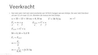 Natuurkunde kracht 04 veerkracht en zwaartekracht [upl. by Naltiak]