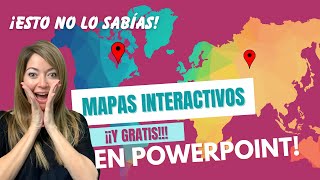 📍Crea MAPAS INTERACTIVOS gratis en TU PowerPoint ✅ ¡Te sorprenderá  TRUCO para personalizarlos🤫 [upl. by Fredra]