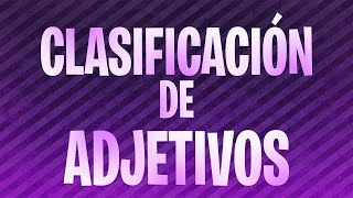 Clasificación de adjetivos  4º [upl. by Ecinehs41]