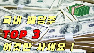 국내 배당주식 세 종목만 모으셔도 부자가 됩니다 [upl. by Newhall]