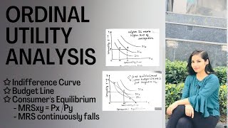 Ordinal Utility Approach  Indifference Curve Analysis  Microeconomics [upl. by Aliber294]