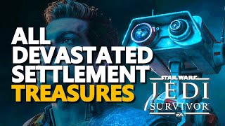 Devastated Settlement Treasures Star Wars Jedi Survivor All 99 [upl. by Wernsman8]