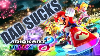 Nintendo Switch Mario Kart 8 Deluxe race with my dad and win [upl. by Nolyad]