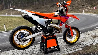 2024 KTM EXC 300  SUPERMOTO PROJECT [upl. by Airotnahs]