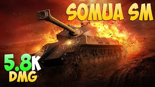 Somua SM  3 Kills 58K DMG  No gold  World Of Tanks [upl. by Ittak468]