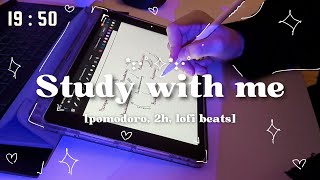 POMODORO 305 STUDY WITH ME 🔮📄 2h lofi beats pomodoro [upl. by Egroeg]