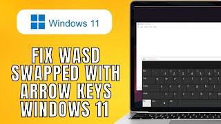 How To Fix WASD Swapped With Arrow Keys Windows 11 2024 Quick Method [upl. by Noivaz899]