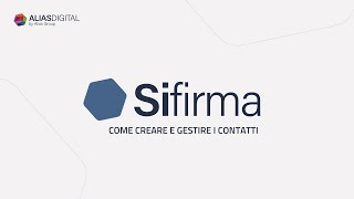 Come creare e gestire contatti  Sifirma [upl. by Connett]