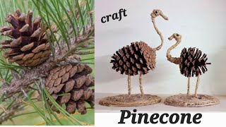 Pinecone craft ideas  amazing Showcase Birds craft ideas VASnatureAndCraft [upl. by Nuhsyar]